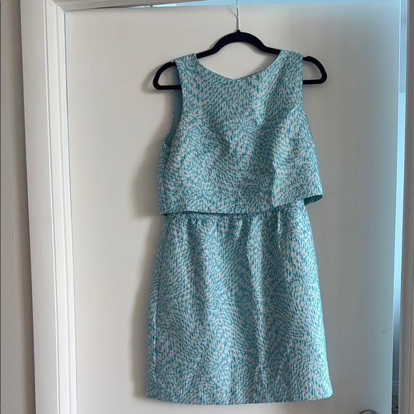 The Limited 8 Blue Patterned Sleeveless Dress - Picture 1 of 7